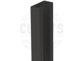 Aluminium U-profiel met gleuf 23mm zwart