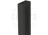 Aluminium U-profiel met gleuf 36mm zwart